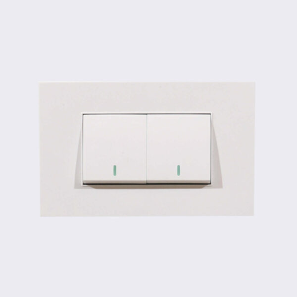 Interruptor Doble Strom Blanco